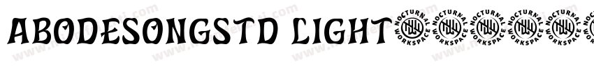 abodesongstd light字体转换